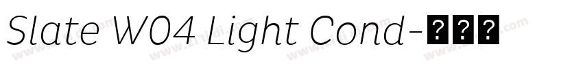Slate W04 Light Cond字体转换